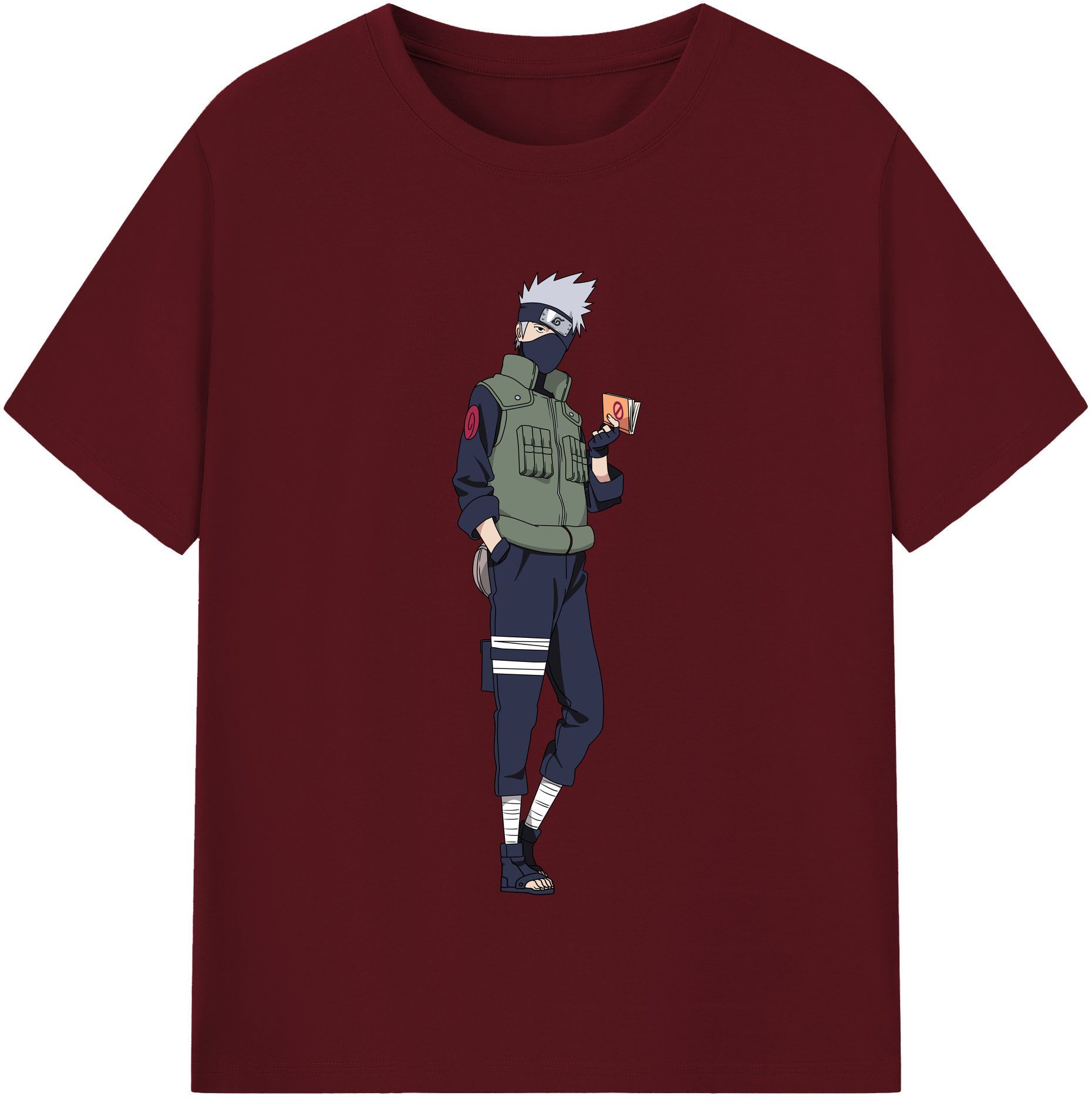 （画像用） NARUTO -ナルト- はたけ カカシ Hatake Kakashi 綿100％半袖Tシャツ（フロントプリント）